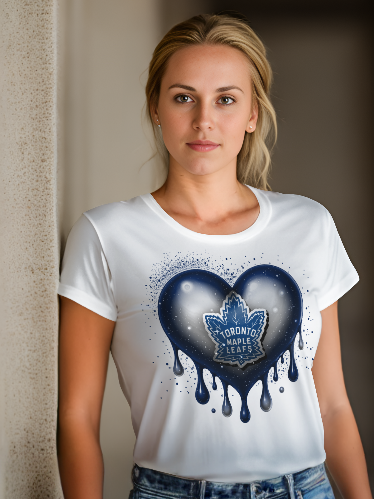 Hockey Heart Drip Sublimation/DTF T-Shirt Images Bundle