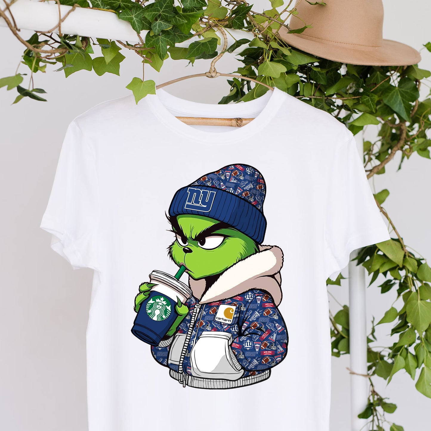 Christmas Grouch Football Sublimation T-Shirt Images / DTF