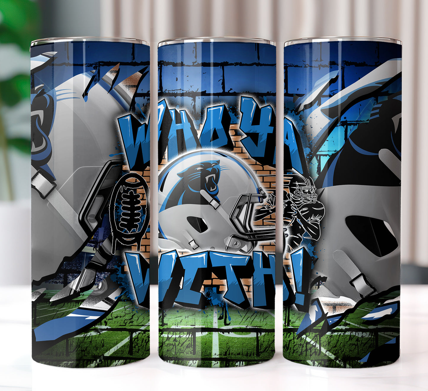 Football Sublimation 20oz Tumbler Images