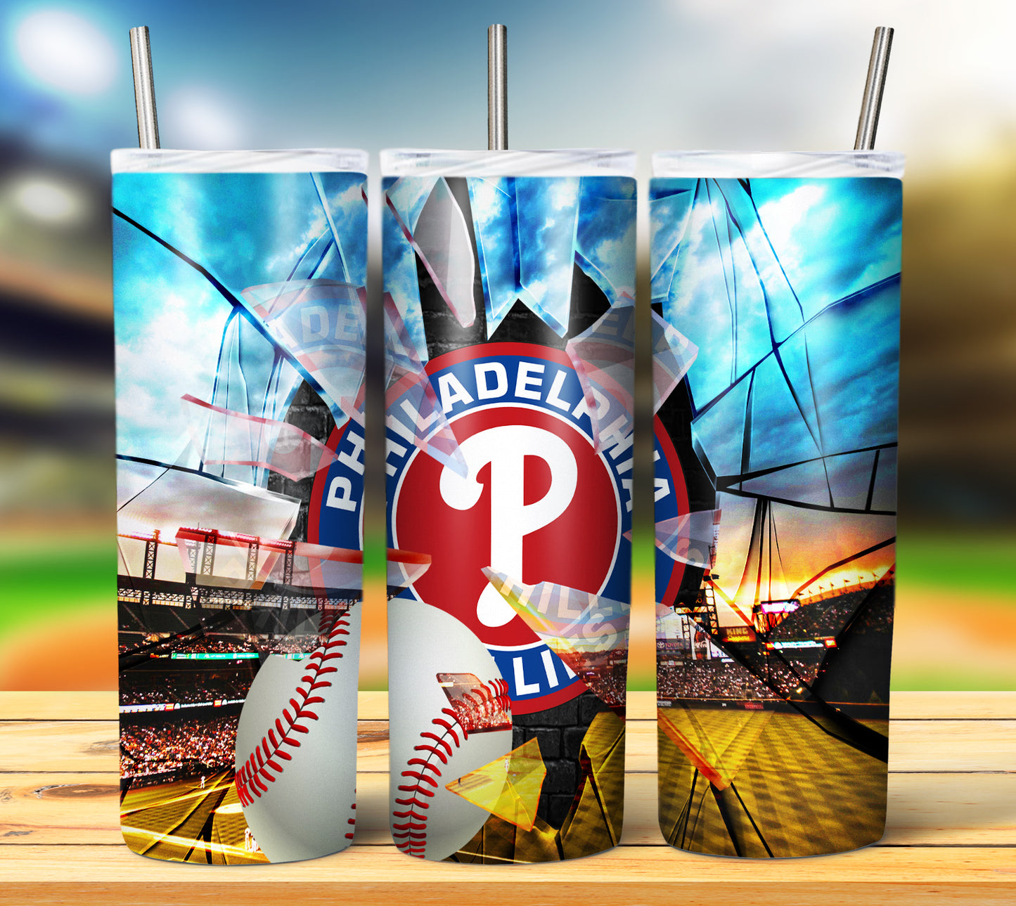 Baseball 20oz Sublimation Tumbler Image