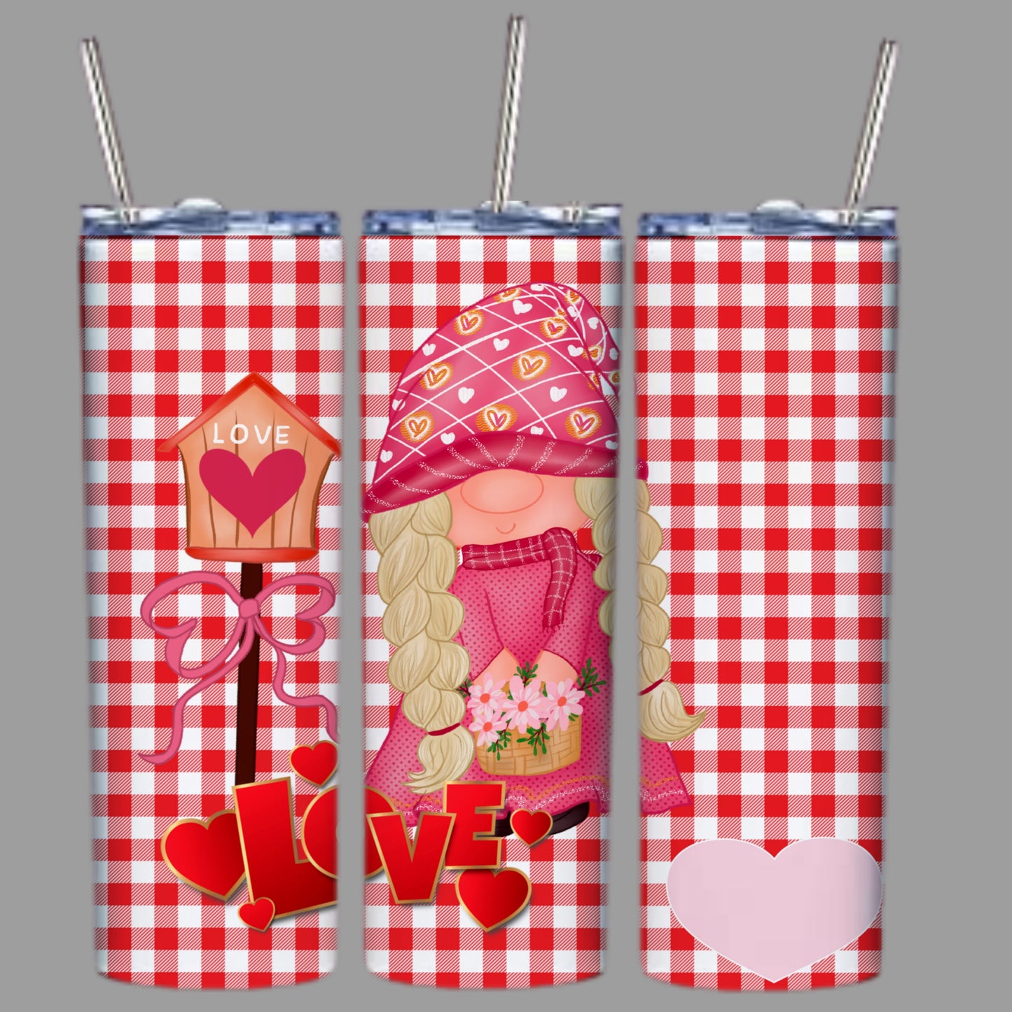 Cute Valentines Sublimation 20oz Tumbler Images Bundle