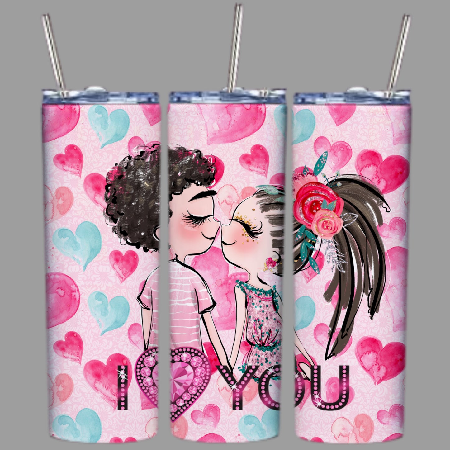 Cute Valentines Sublimation 20oz Tumbler Images Bundle