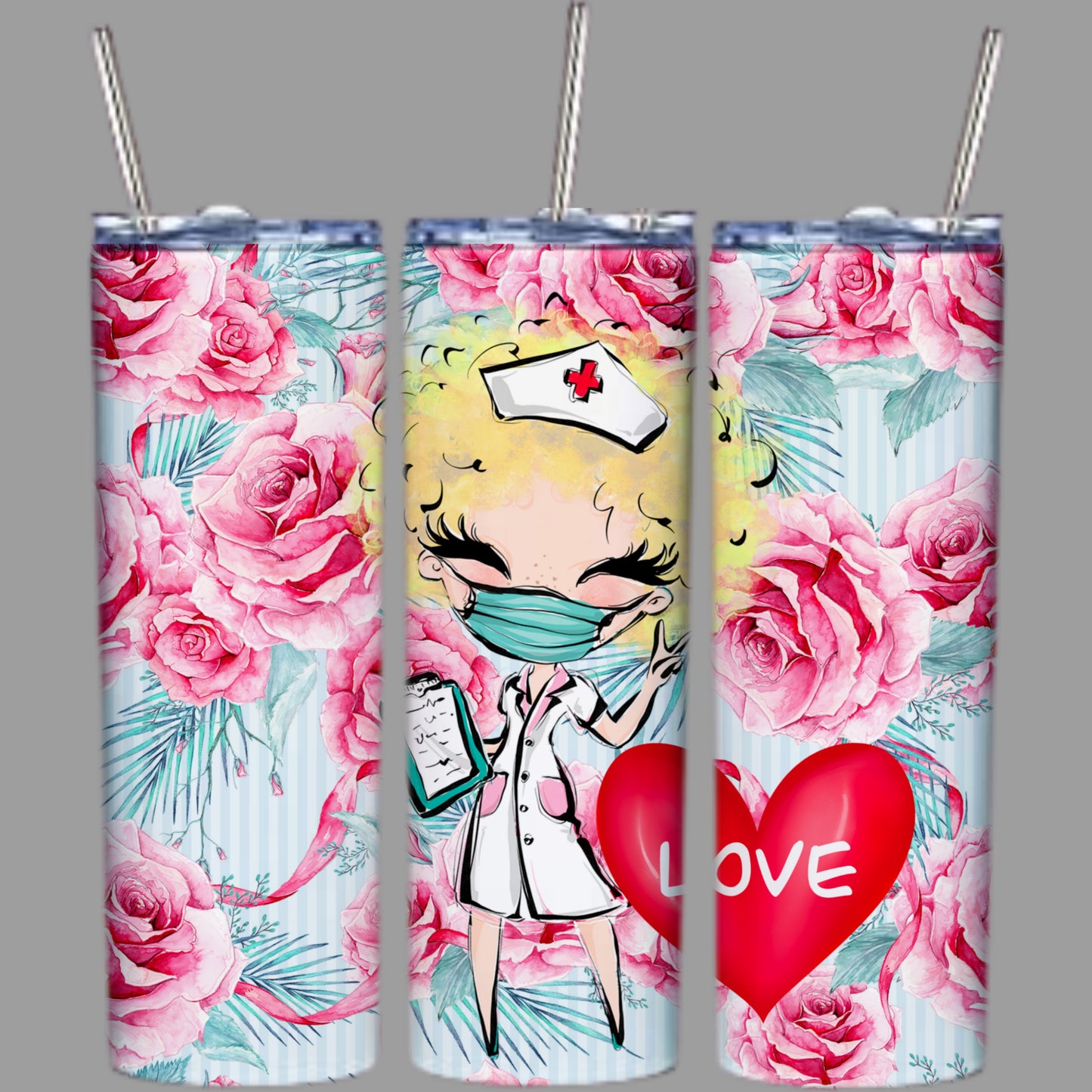 Cute Valentines Sublimation 20oz Tumbler Images Bundle