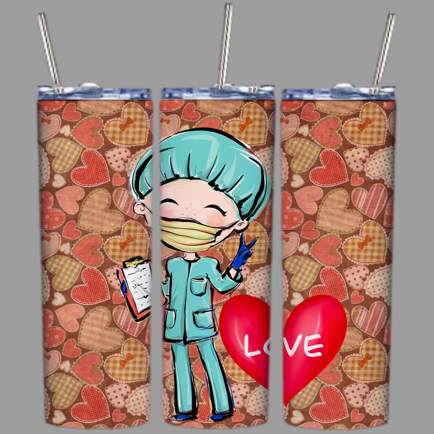 Cute Valentines Sublimation 20oz Tumbler Images Bundle