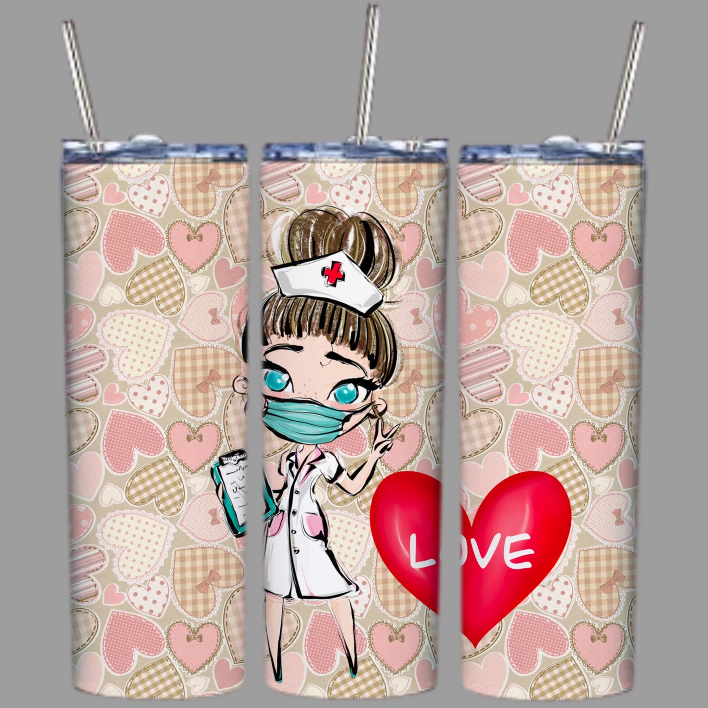 Cute Valentines Sublimation 20oz Tumbler Images Bundle