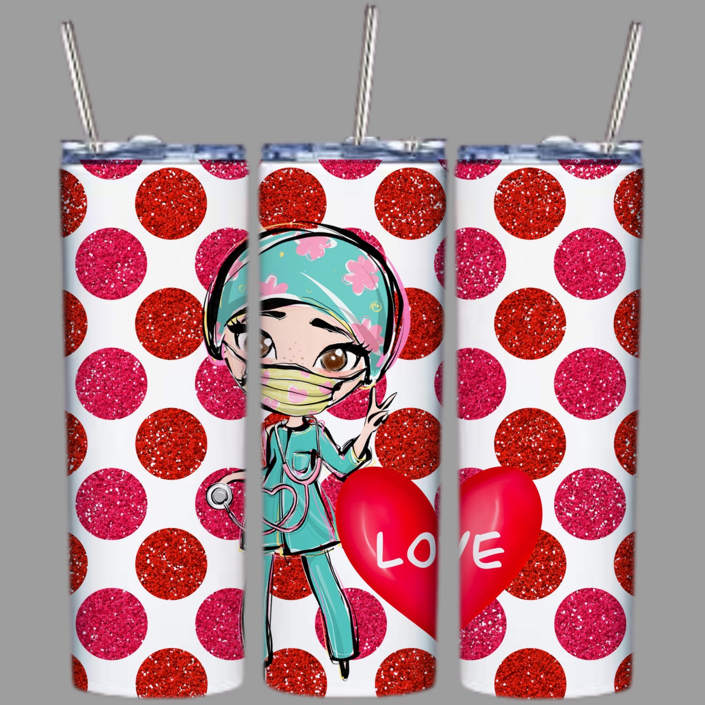 Cute Valentines Sublimation 20oz Tumbler Images Bundle