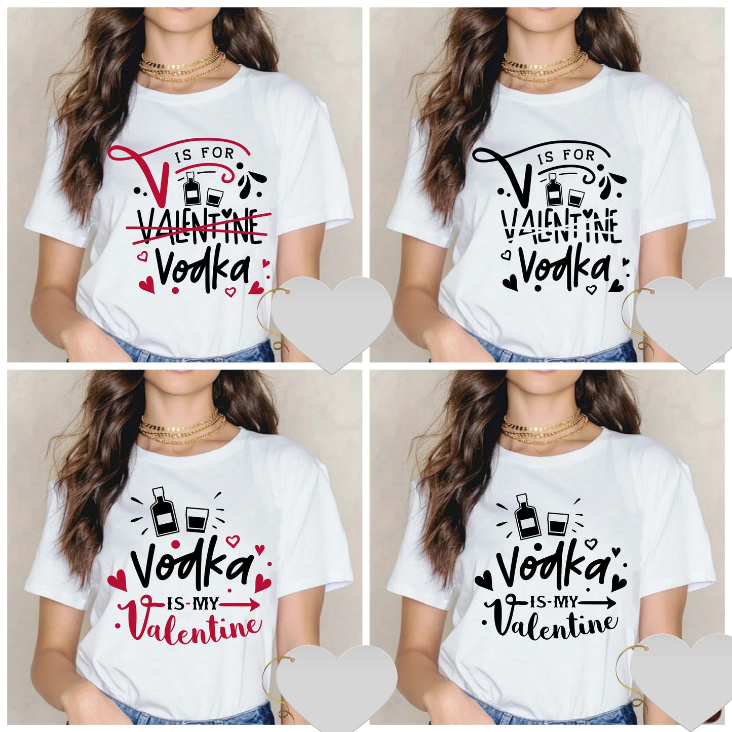 Cute Valentine Sublimation/DTF T-Shirt Images Bundle