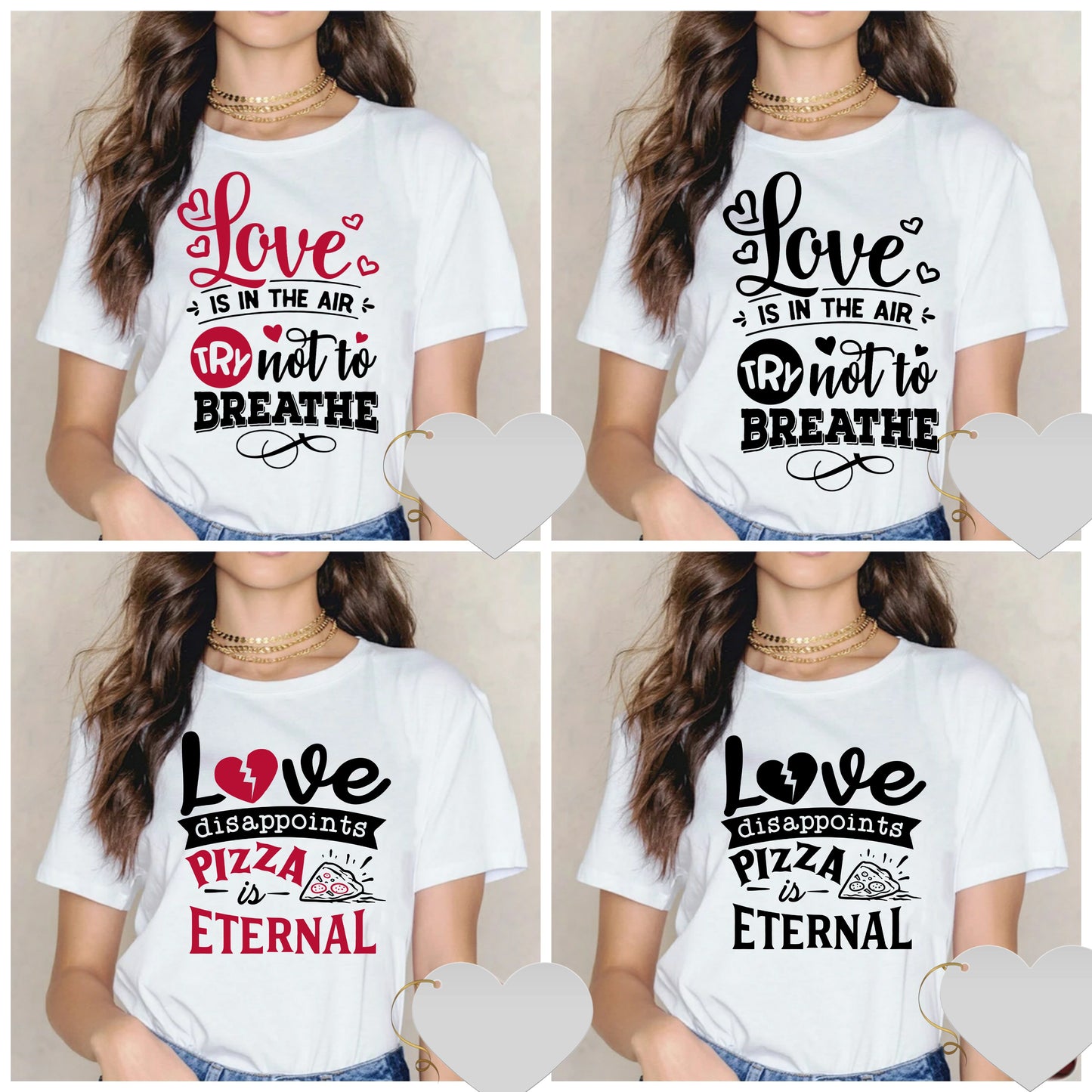 Cute Valentine Sublimation/DTF T-Shirt Images Bundle