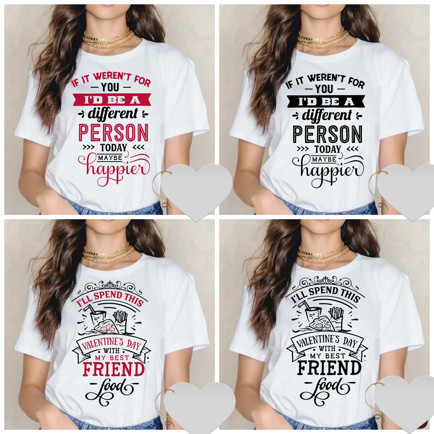 Cute Valentine Sublimation/DTF T-Shirt Images Bundle