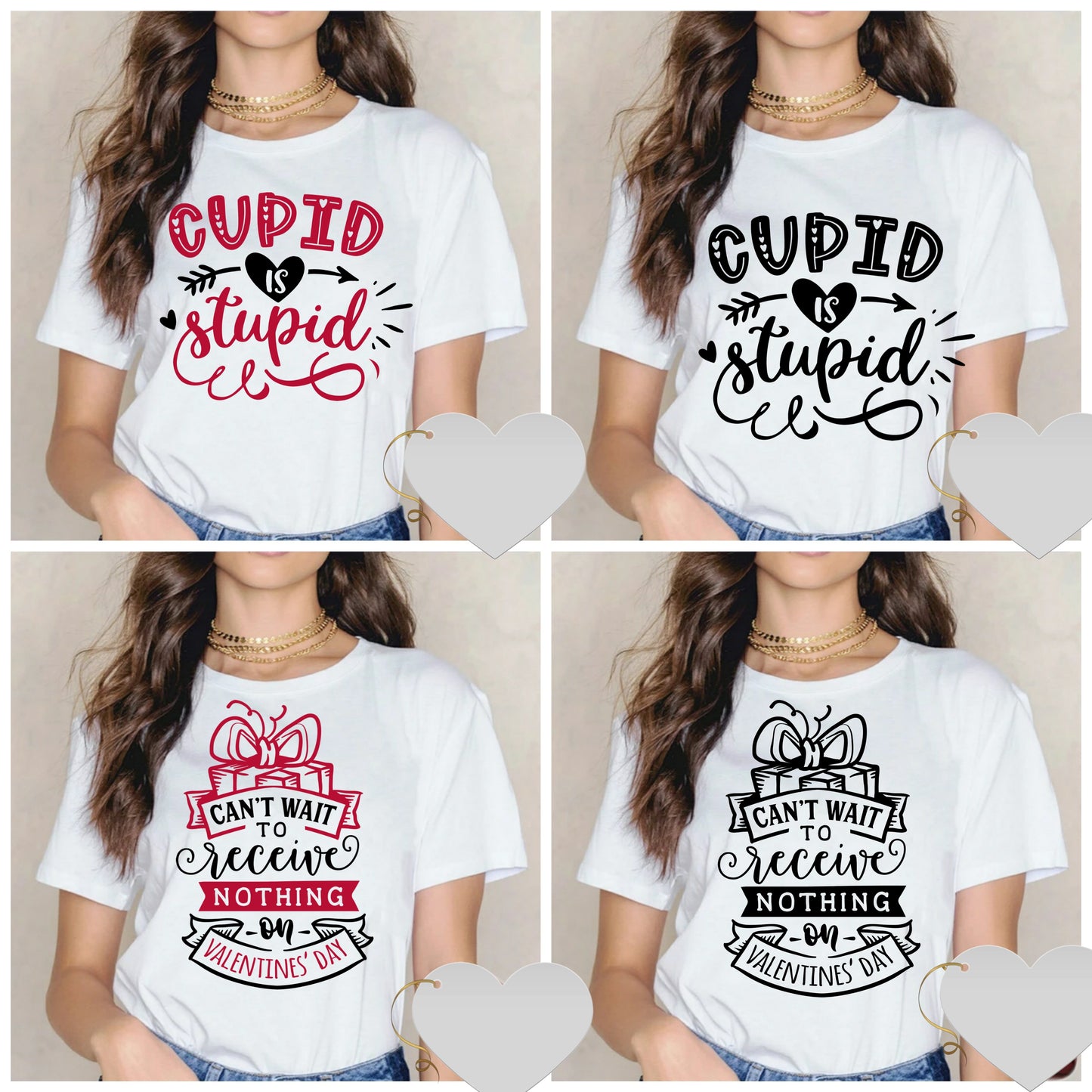 Cute Valentine Sublimation/DTF T-Shirt Images Bundle