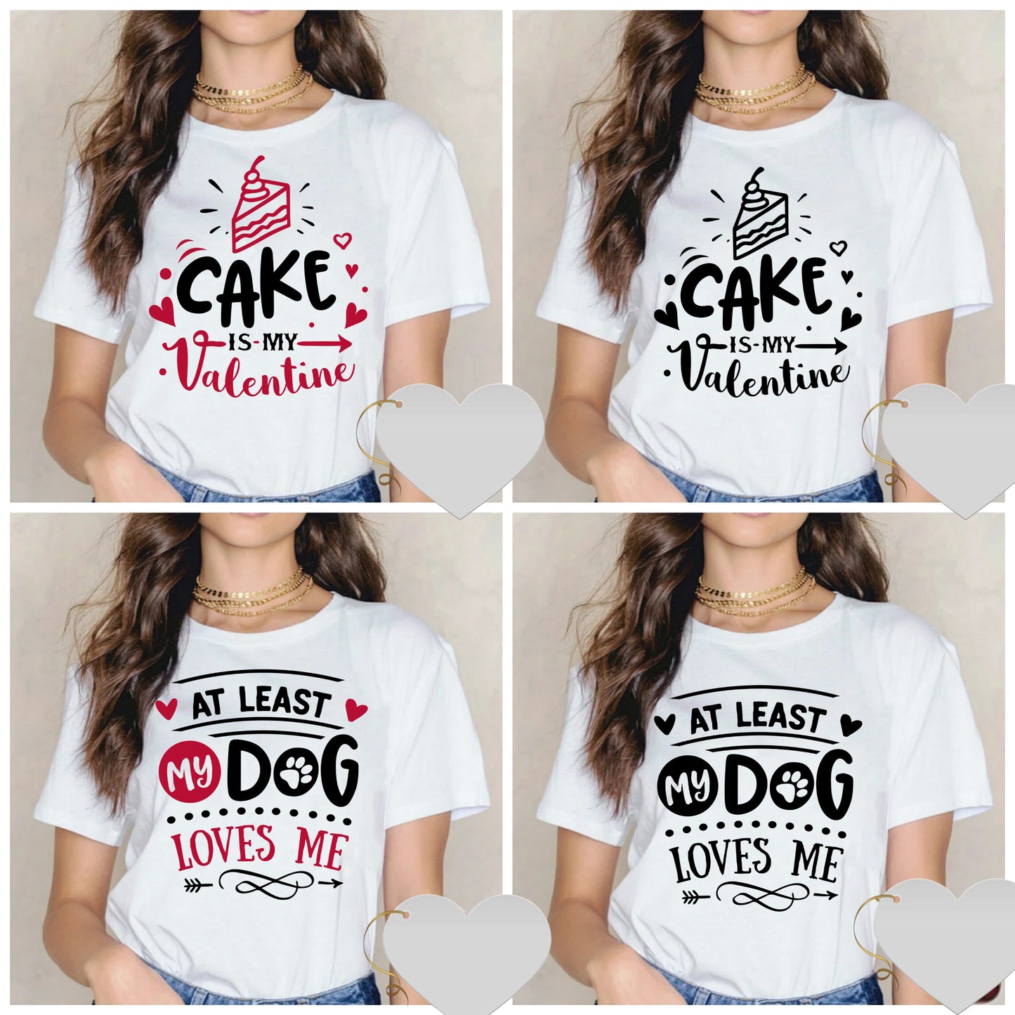 Cute Valentine Sublimation/DTF T-Shirt Images Bundle