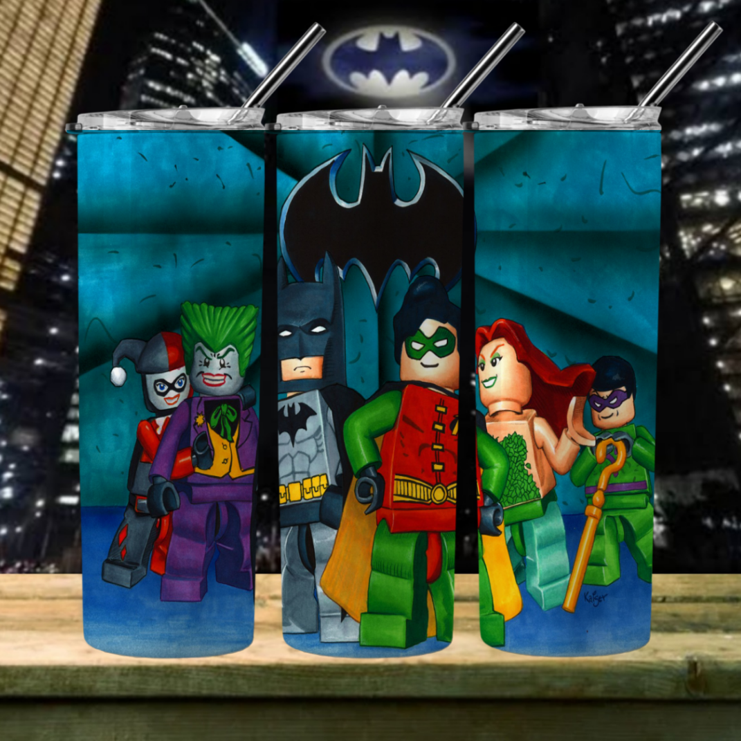 Superhero Sublimation 20oz Tumbler Images Bundle