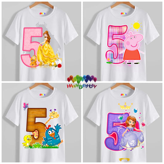 Kids Birthday T-shirt Images DTF/Sublimation Bundle