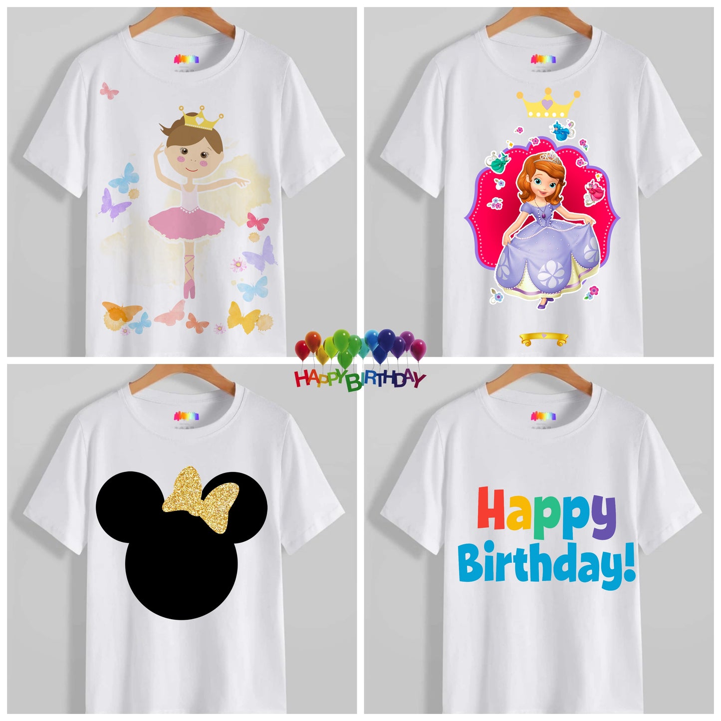 Kids Birthday T-shirt Images DTF/Sublimation Bundle