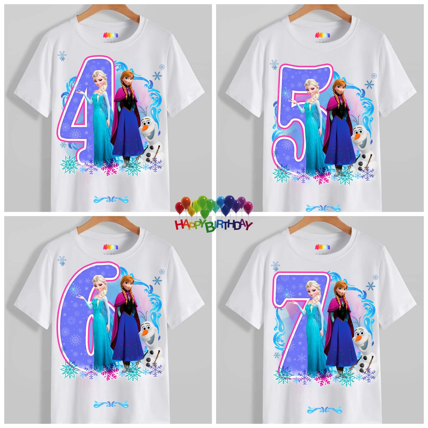 Kids Birthday T-shirt Images DTF/Sublimation Bundle