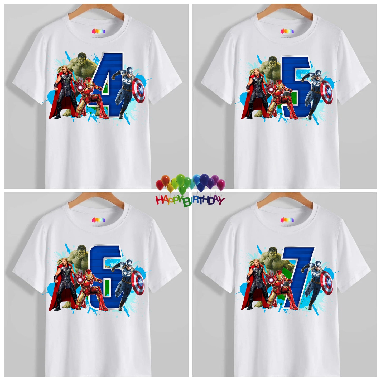 Kids Birthday T-shirt Images DTF/Sublimation Bundle