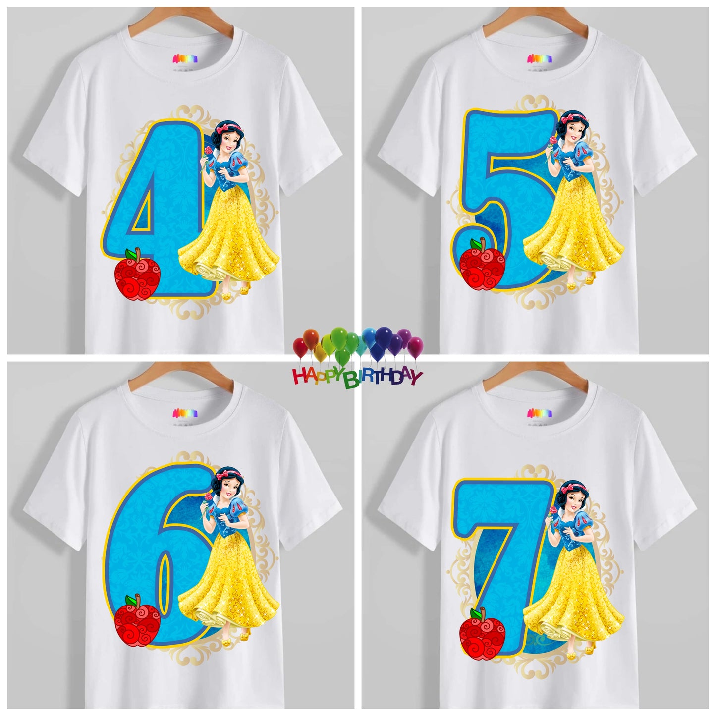 Kids Birthday T-shirt Images DTF/Sublimation Bundle