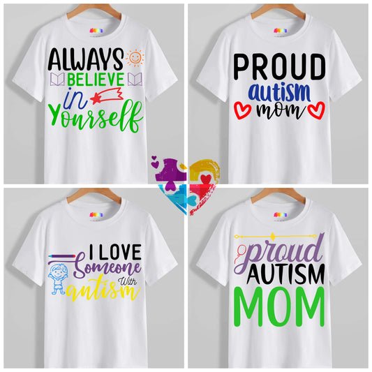 Autism T-shirt Images DTF/Sublimation Bundle