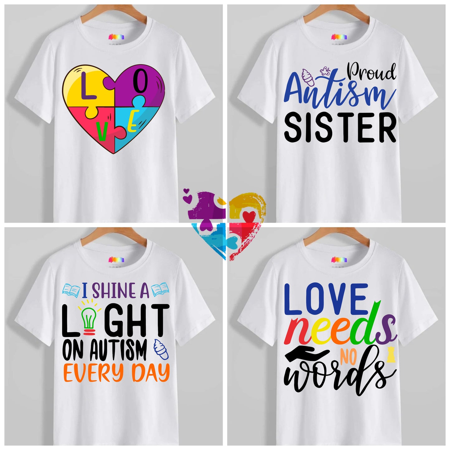 Autism T-shirt Images DTF/Sublimation Bundle