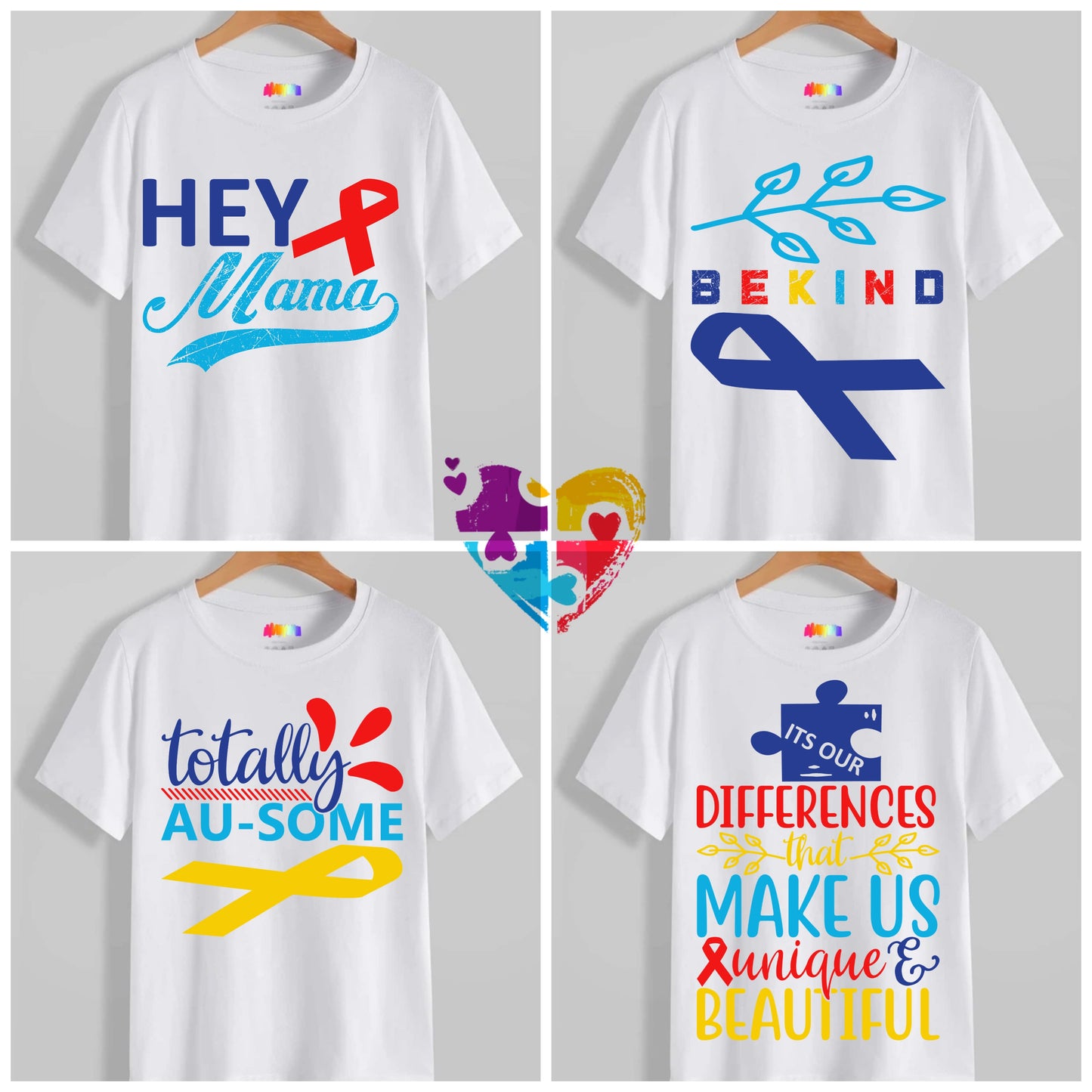 Autism Sublimation/DTF T-Shirt Images Bundle