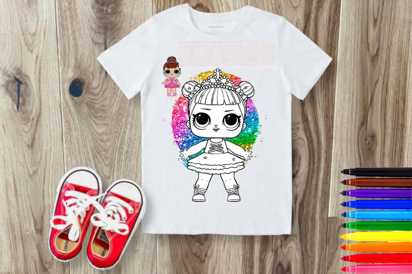 Coloring Cartoon Sublimation/DTF T-Shirt Images Bundle