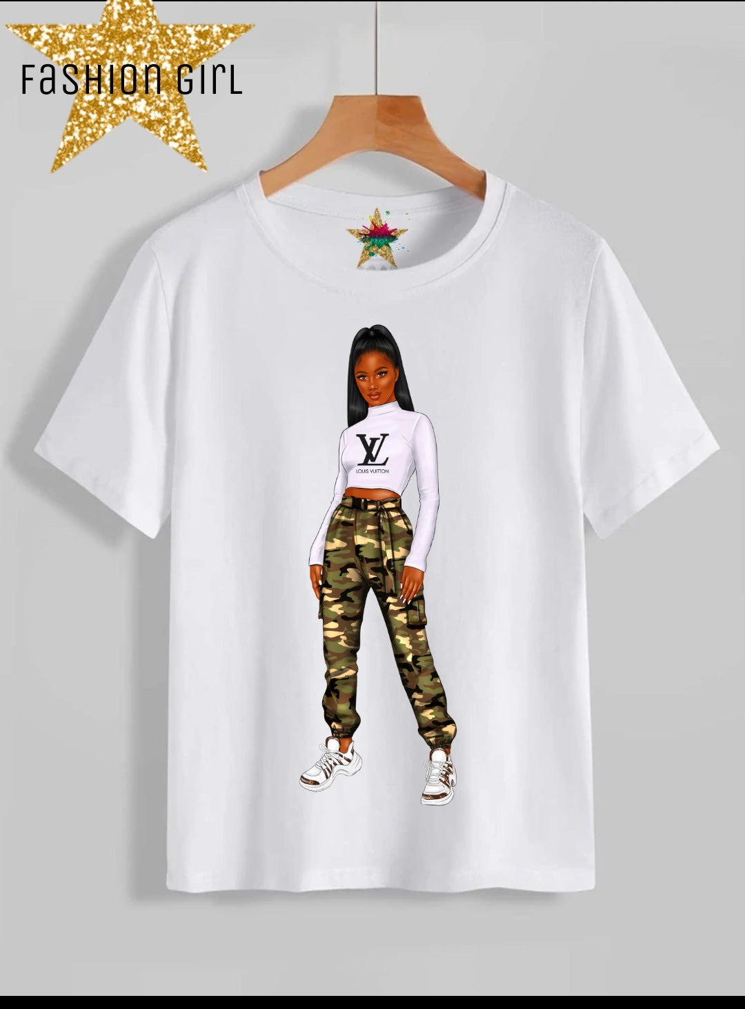 Fashion Girl Sublimation/DTF T-Shirt Images Bundle