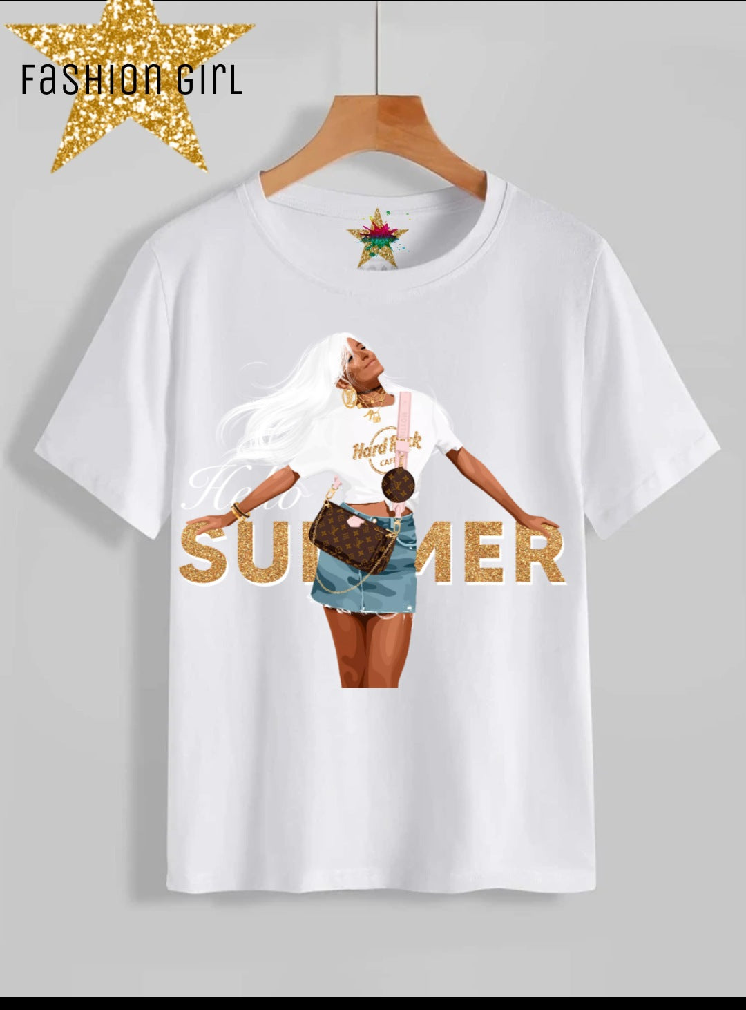 Fashion Girl Sublimation/DTF T-Shirt Images Bundle