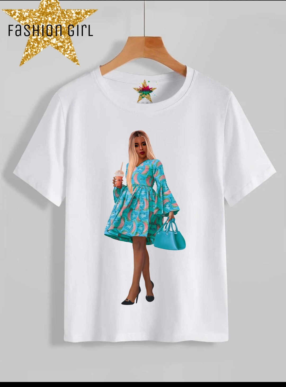 Fashion Girl Sublimation/DTF T-Shirt Images Bundle