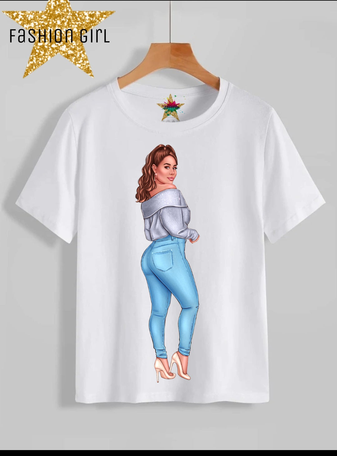 Fashion Girl Sublimation/DTF T-Shirt Images Bundle