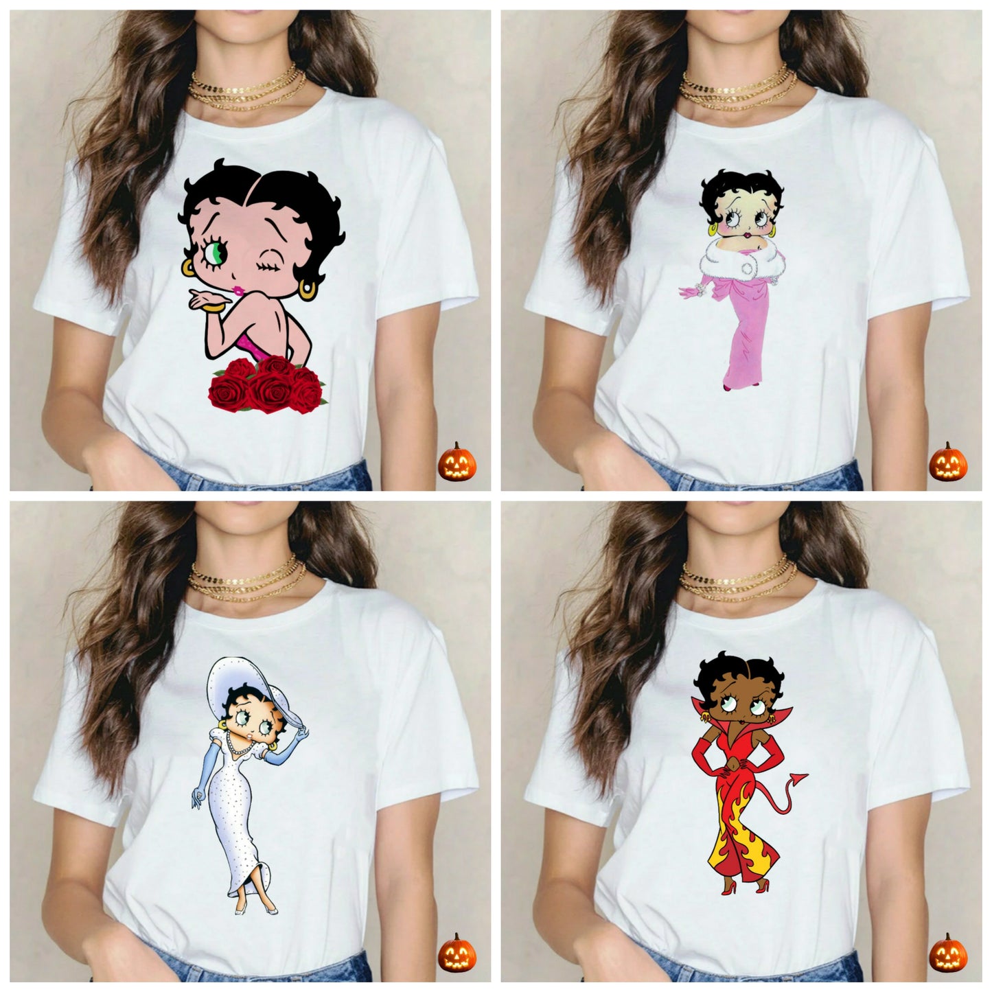 Betty Boop T-shirt Images DTF/Sublimation Bundle