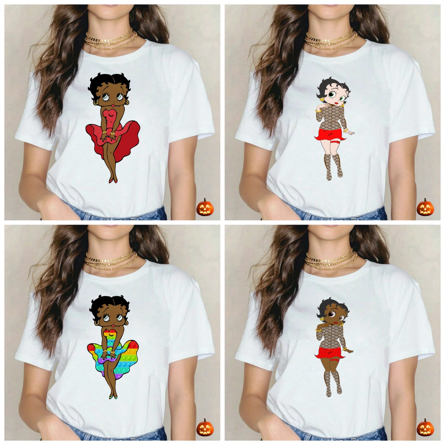 Betty Boop T-shirt Images DTF/Sublimation Bundle