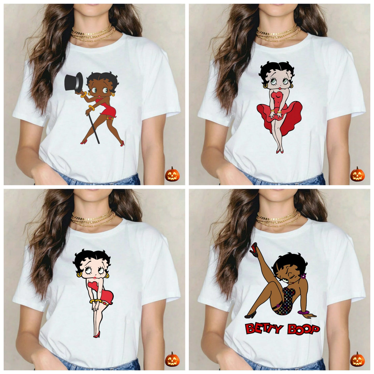 Betty Boop T-shirt Images DTF/Sublimation Bundle