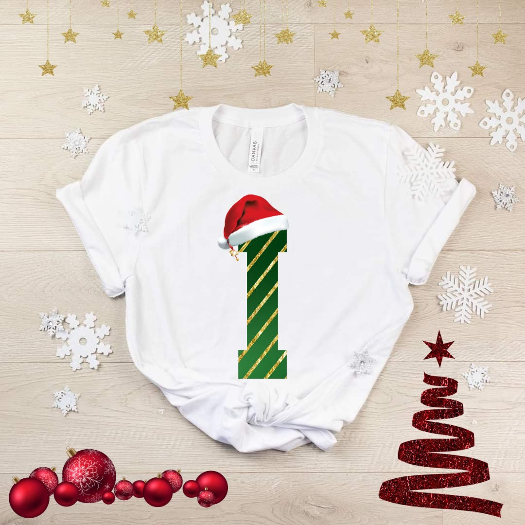 Cute Christmas Alphabet Sublimation/DTF T-Shirt Image Bundle