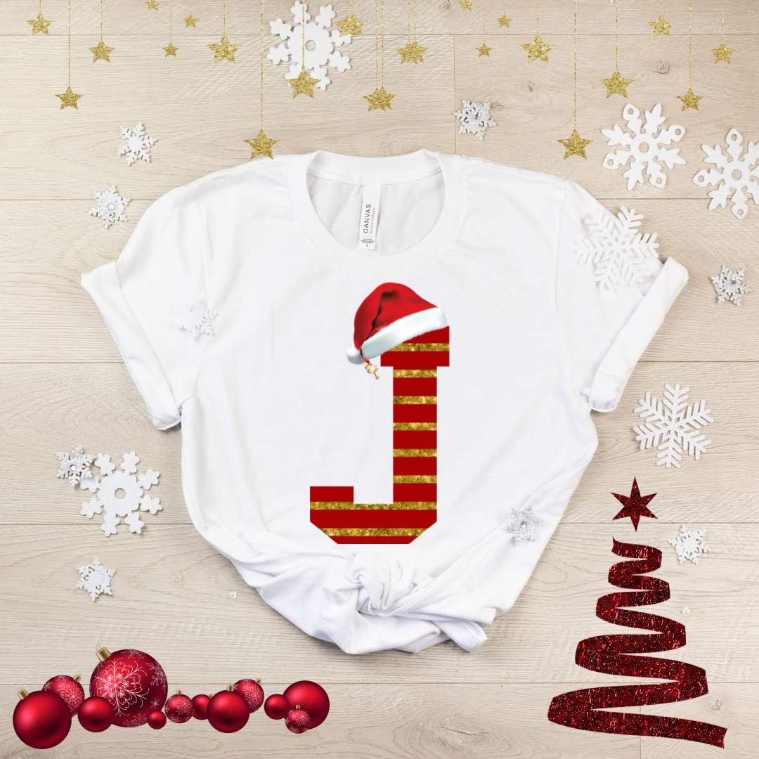 Cute Christmas Alphabet Sublimation/DTF T-Shirt Image Bundle