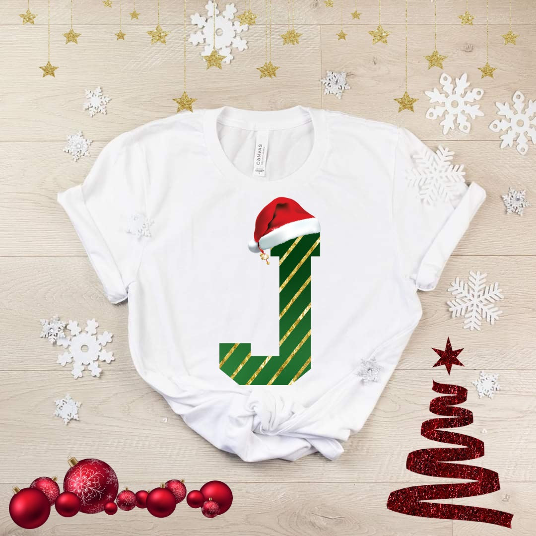 Cute Christmas Alphabet Sublimation/DTF T-Shirt Image Bundle