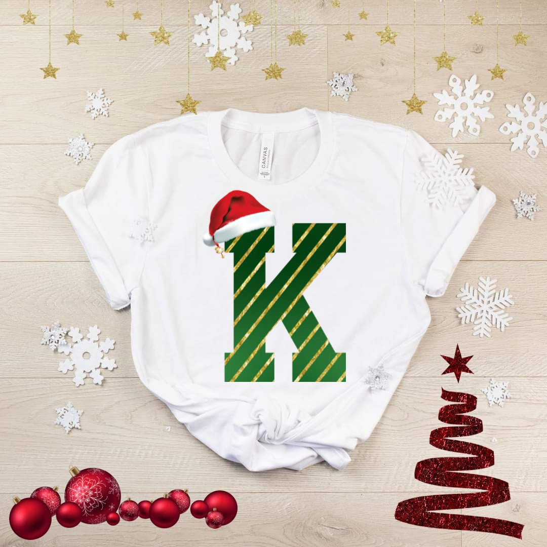 Cute Christmas Alphabet Sublimation/DTF T-Shirt Image Bundle