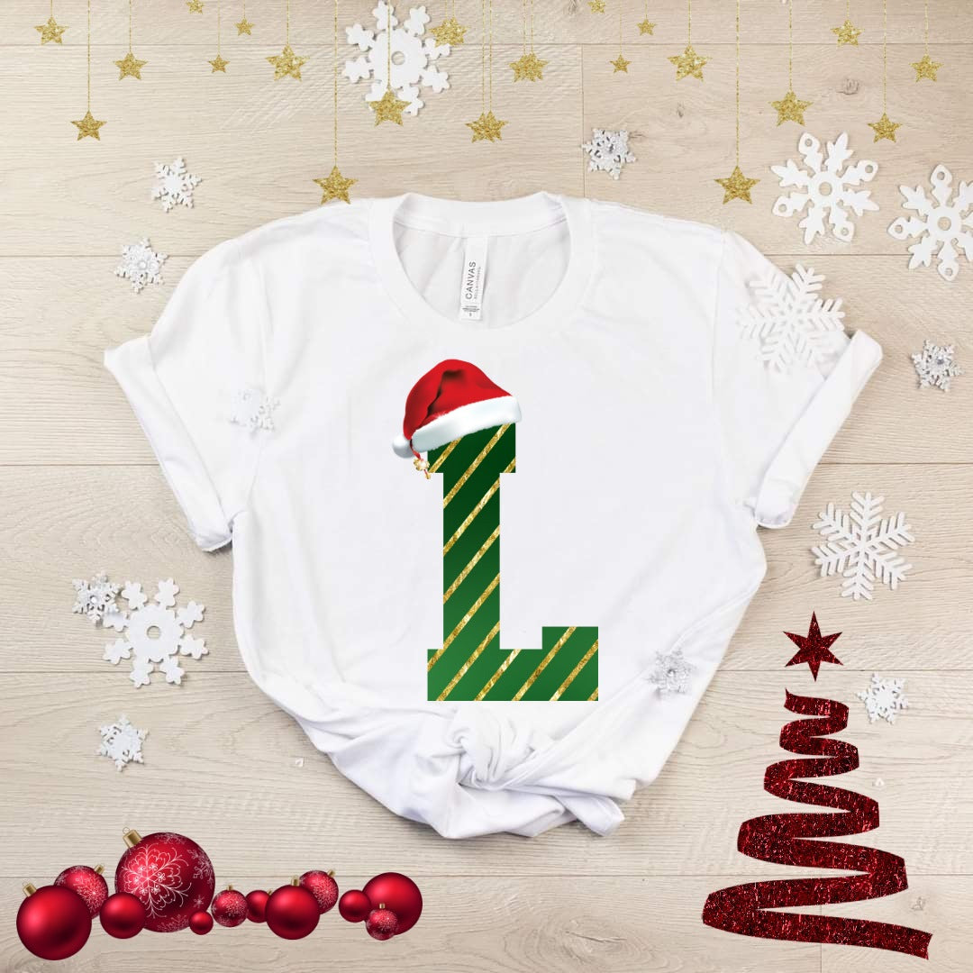 Cute Christmas Alphabet Sublimation/DTF T-Shirt Image Bundle