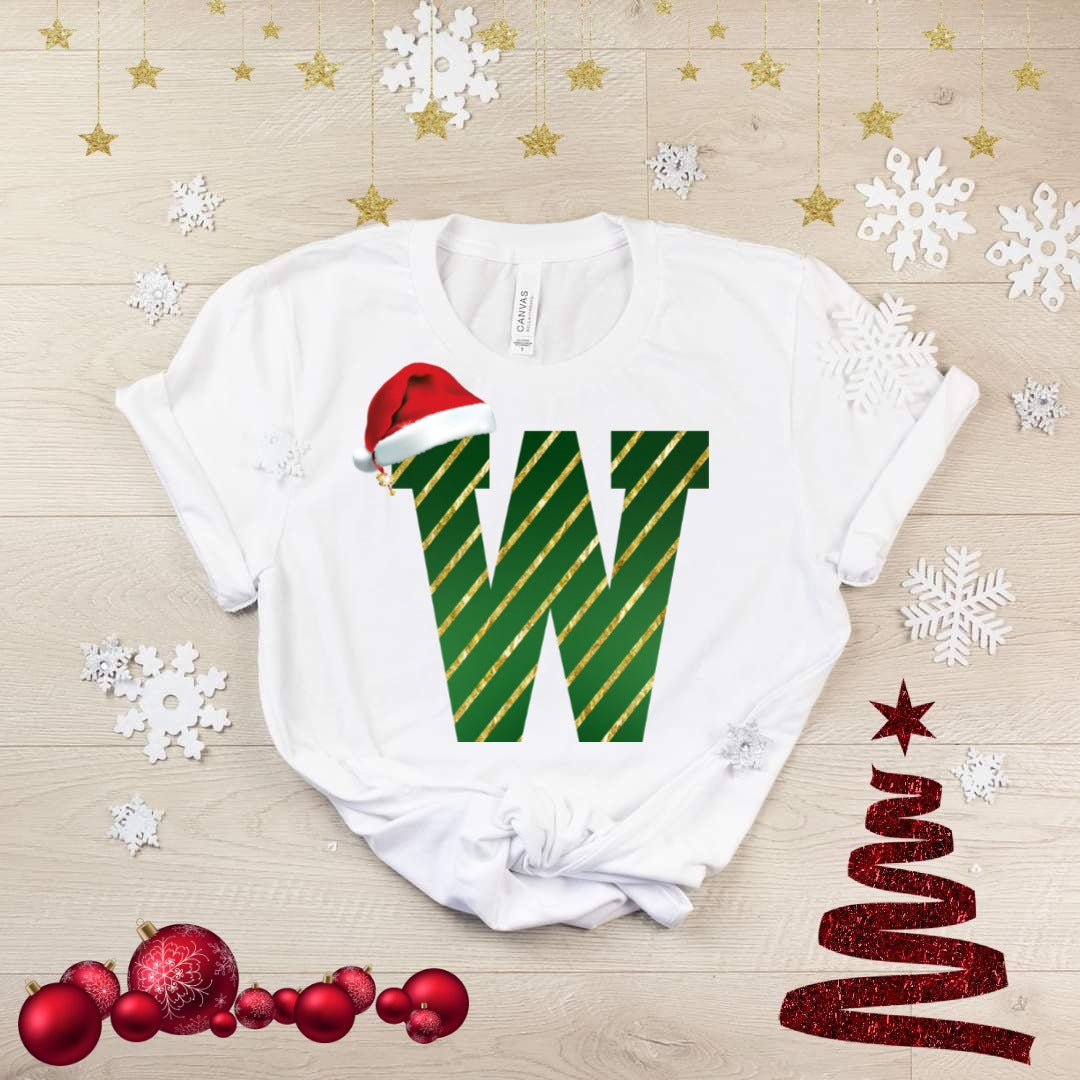 Cute Christmas Alphabet Sublimation/DTF T-Shirt Image Bundle