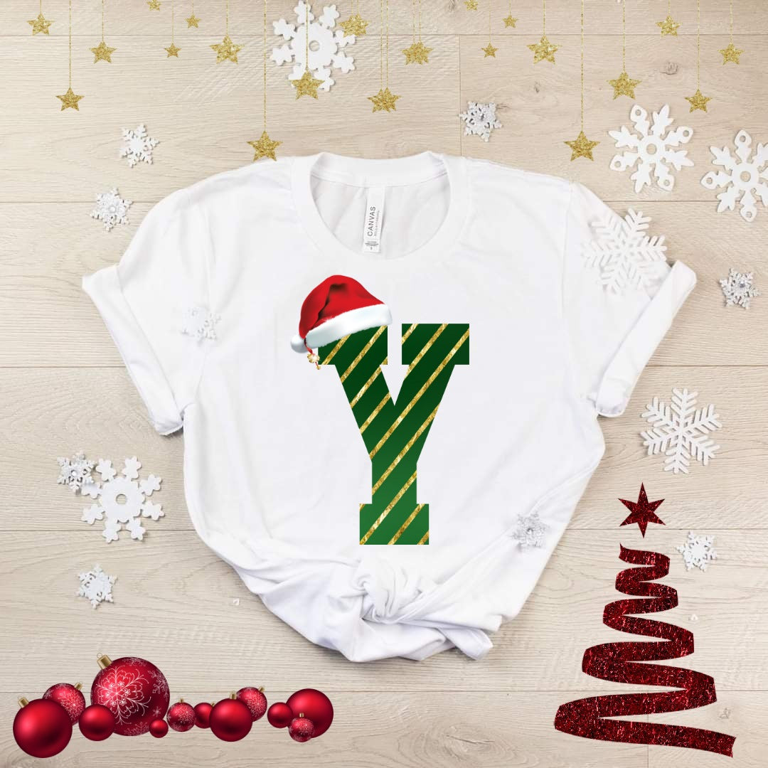 Cute Christmas Alphabet Sublimation/DTF T-Shirt Image Bundle