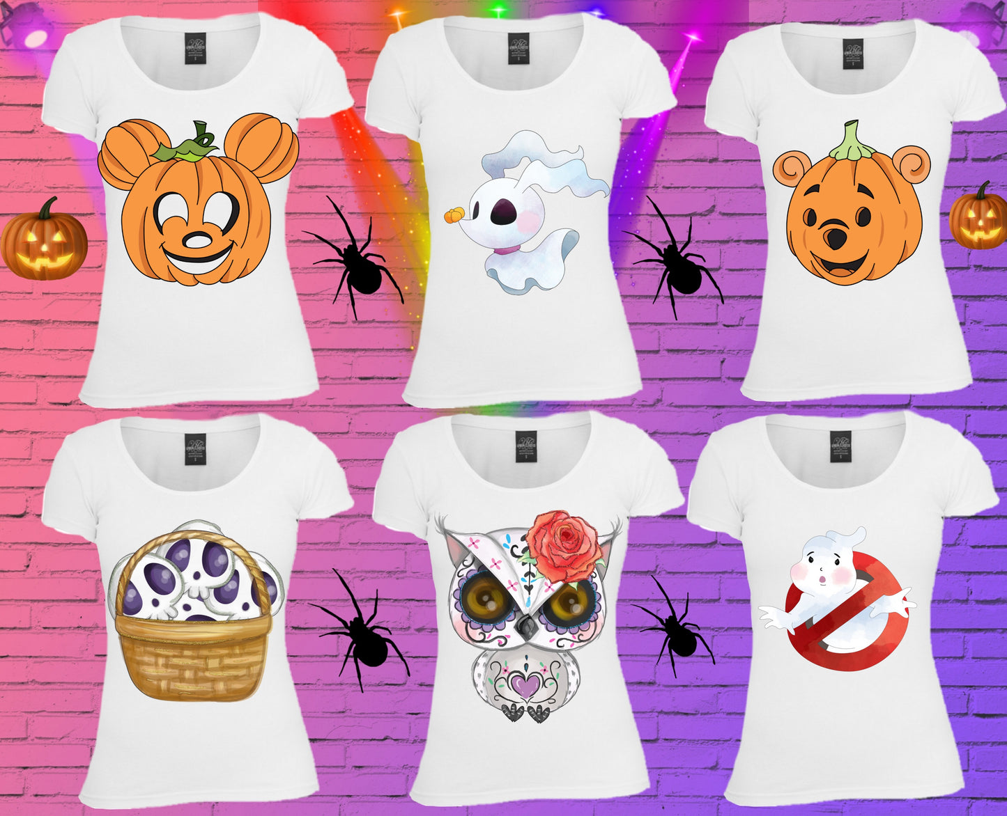 296 Cute Halloween Sublimation T-Shirt Images Bundle