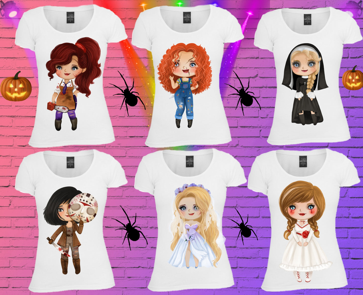 296 Cute Halloween Sublimation T-Shirt Images Bundle