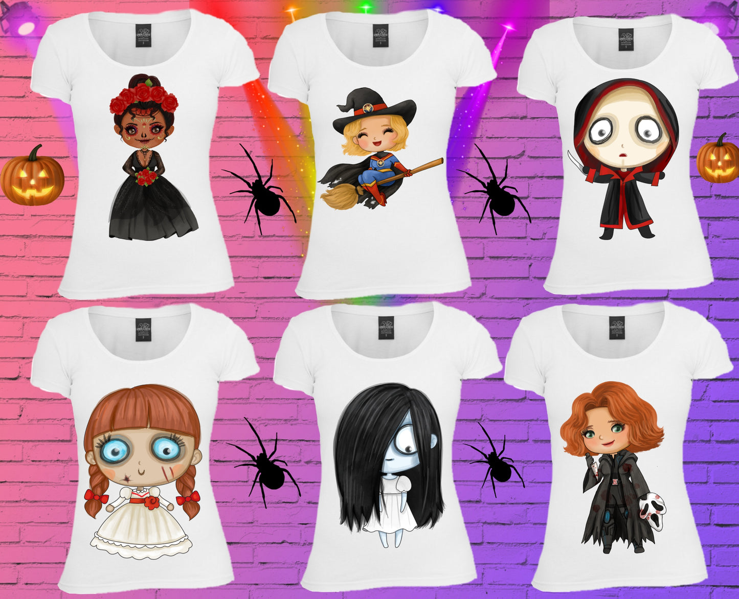 296 Cute Halloween Sublimation T-Shirt Images Bundle