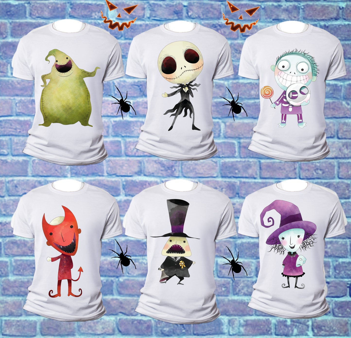 296 Cute Halloween Sublimation T-Shirt Images Bundle