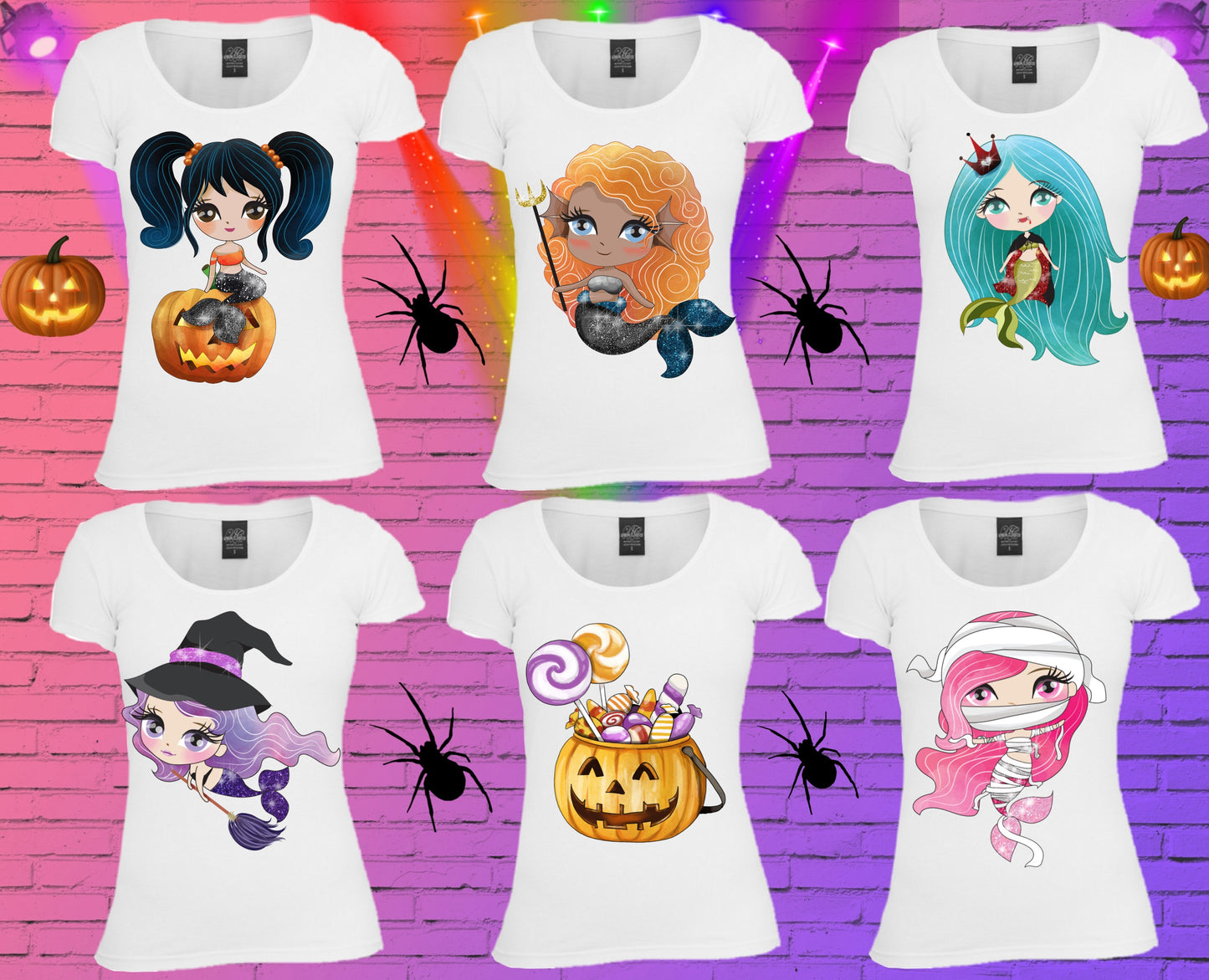 296 Cute Halloween Sublimation T-Shirt Images Bundle