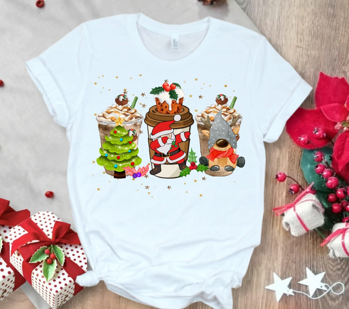 Christmas Coffee Sublimation T-Shirt/DTF Images Bundle