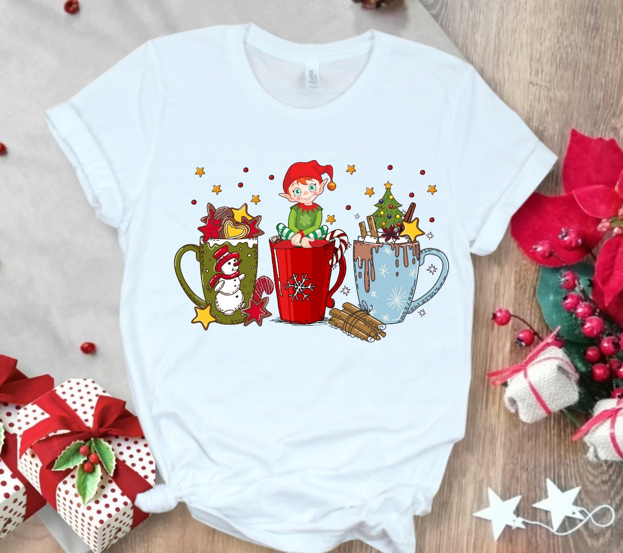 Christmas Coffee Sublimation T-Shirt/DTF Images Bundle