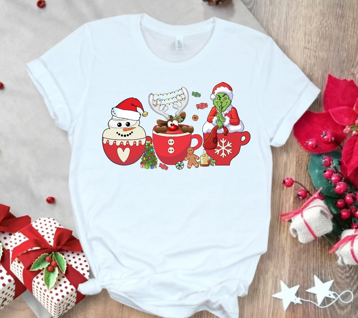 Christmas Coffee Sublimation T-Shirt/DTF Images Bundle