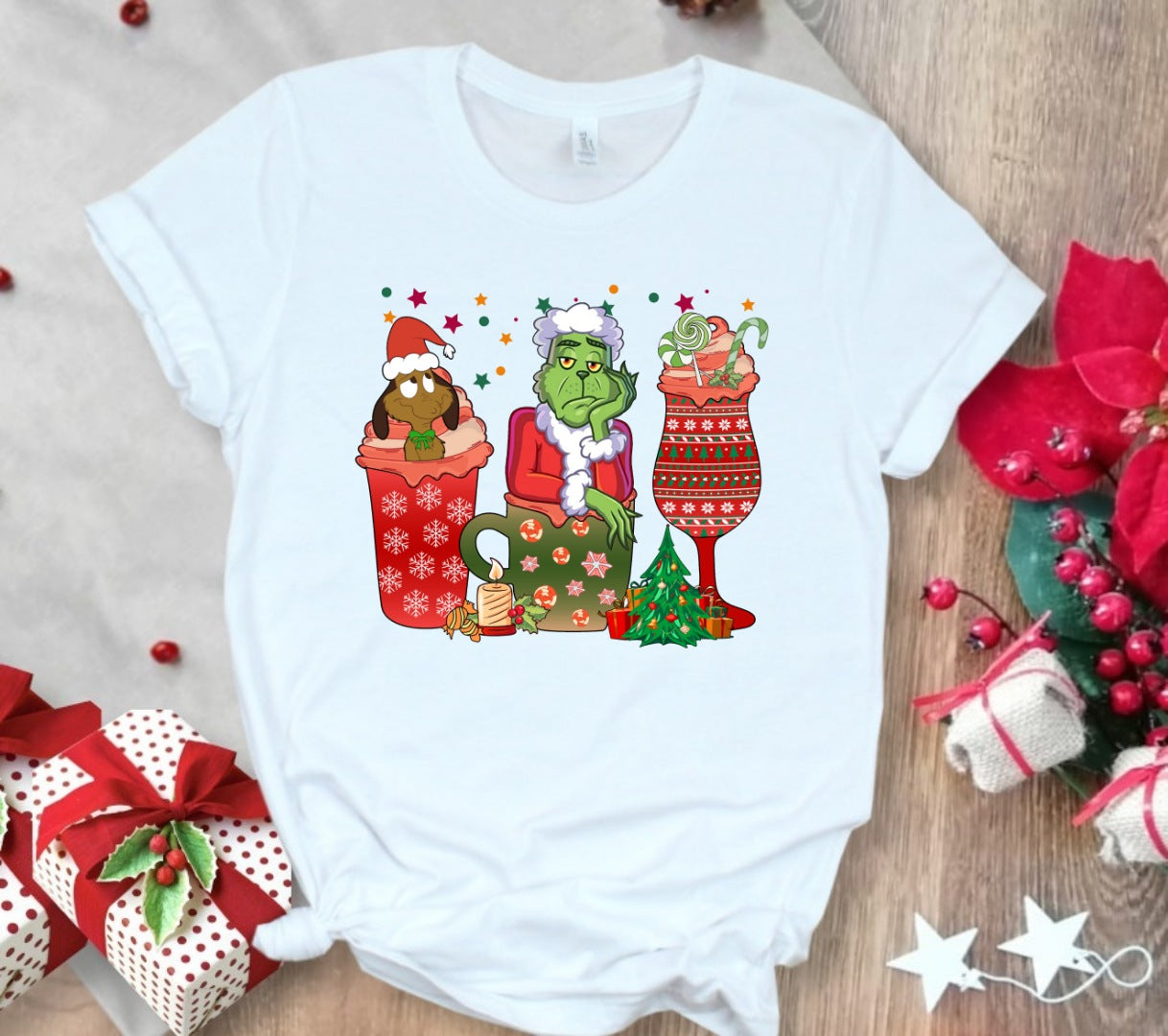 Christmas Coffee Sublimation T-Shirt/DTF Images Bundle