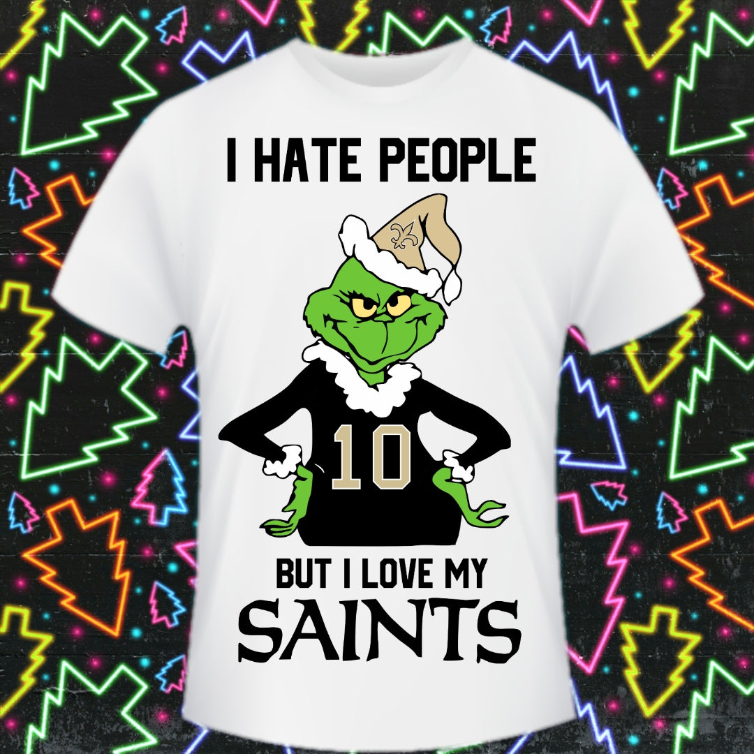 Christmas Football Grinch T-Shirt/DTF Images