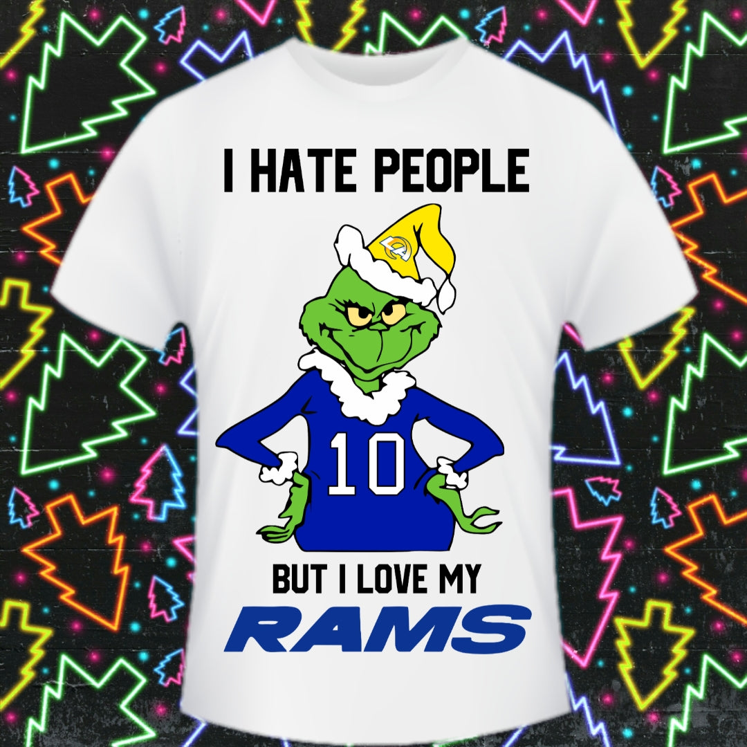 Christmas Football Grinch T-Shirt/DTF Images